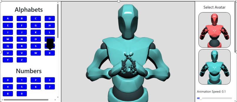 3D Avatar-Based Sign Language Learning and Conversion System – screenshot 1