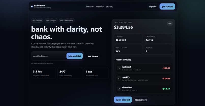 Vault Bank – screenshot 1