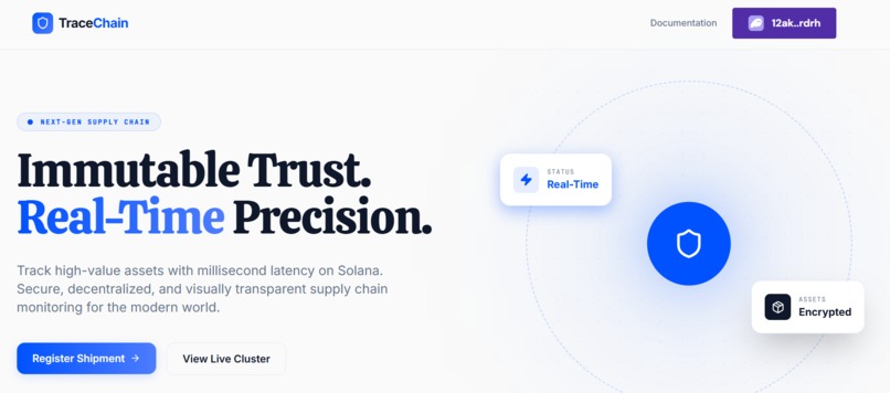 TraceChain (Supply Chain Tracker) – screenshot 1