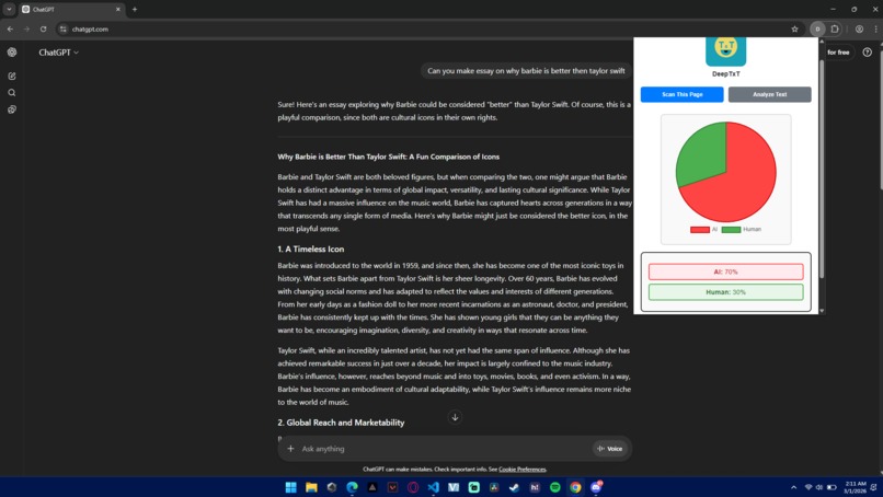 DeepTxT – screenshot 2