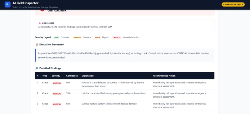 AI-Powered Infrastructure Inspection System – screenshot 3
