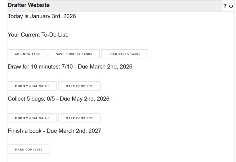 Personal Task Tracker – screenshot 1