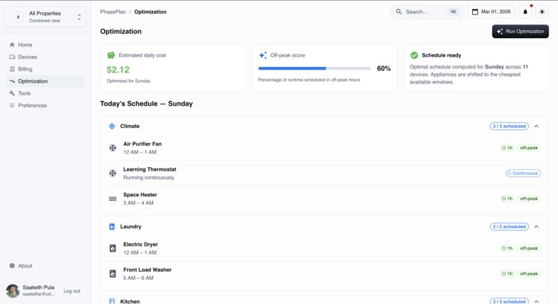 PhasePlan – screenshot 2
