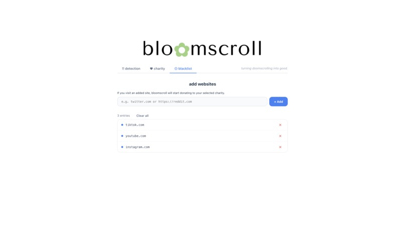 bloomscroll – screenshot 1