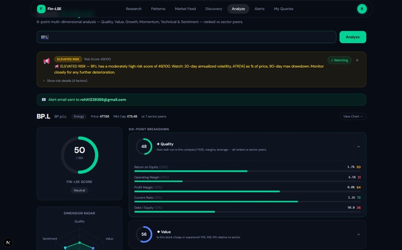 Fin-LSE – screenshot 7
