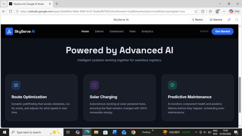 SolarDrone AI Delivery – screenshot 1