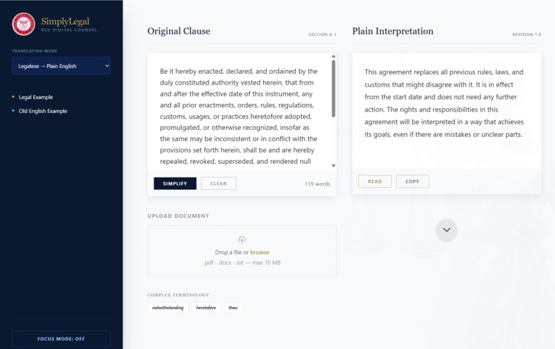 SimplyLegal – screenshot 2