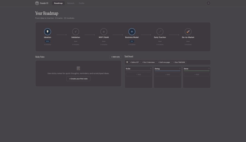 Founder OS – screenshot 2