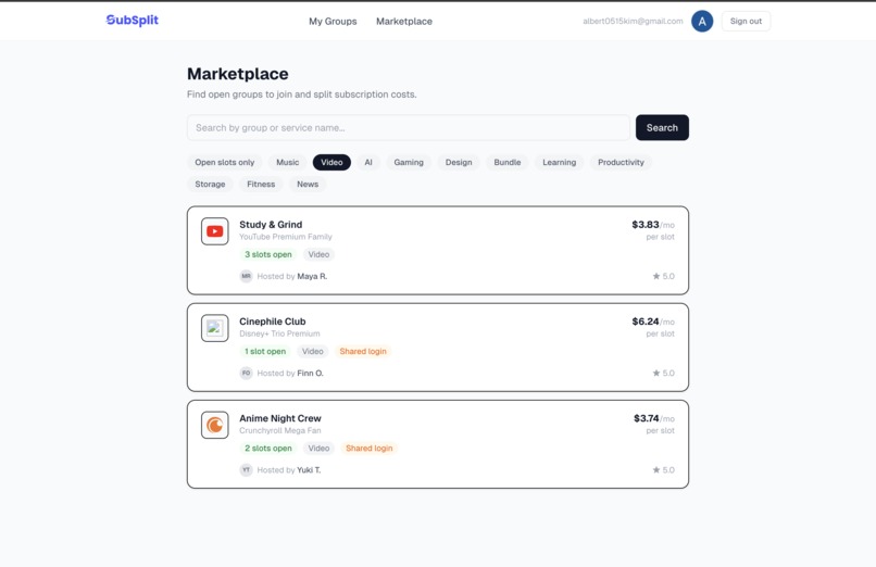 SubSplit – screenshot 3