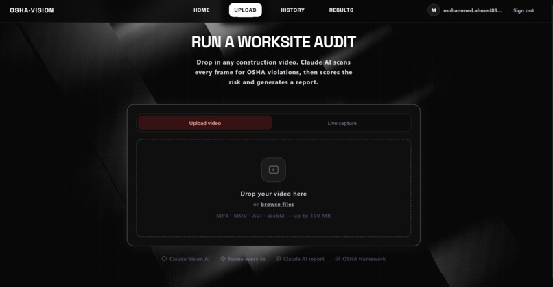 OSHA-Vision – screenshot 2