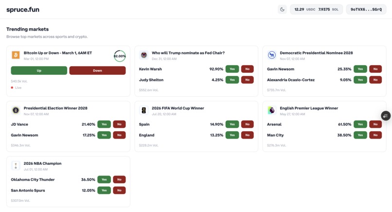spruce.fun – screenshot 1
