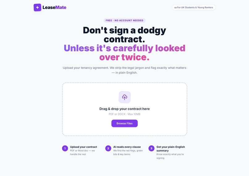 LeaseMate – screenshot 1