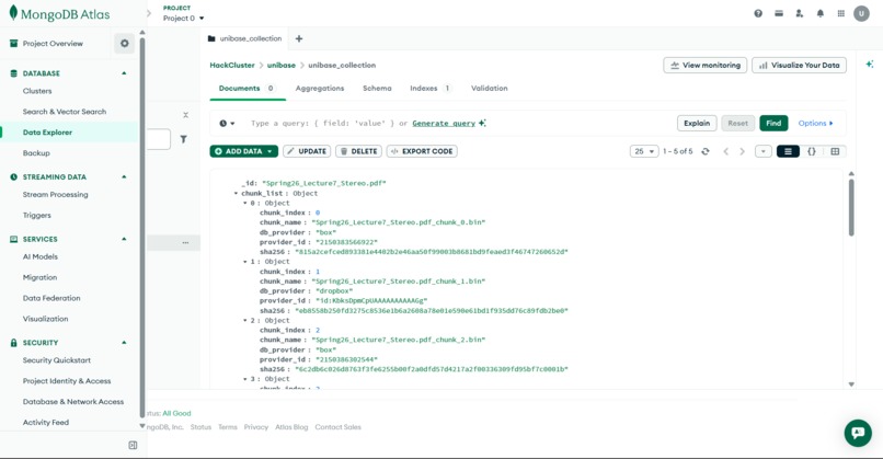 Unibase – screenshot 1