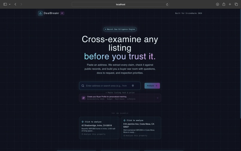 DealBreakr AI – screenshot 1