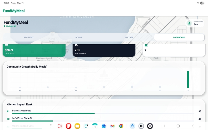FundMyMeal – screenshot 2