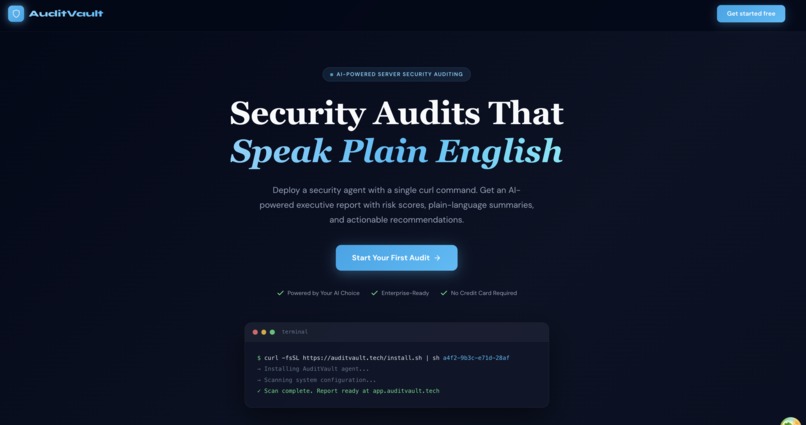 AuditVault – screenshot 1