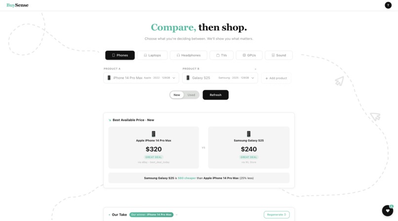 BuySense – screenshot 2