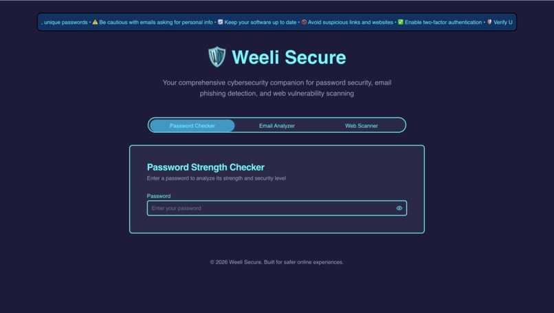 Weeli Secure – screenshot 1