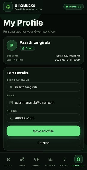 Bin2Bucks – screenshot 1