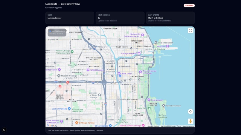 LumiRoute – screenshot 1
