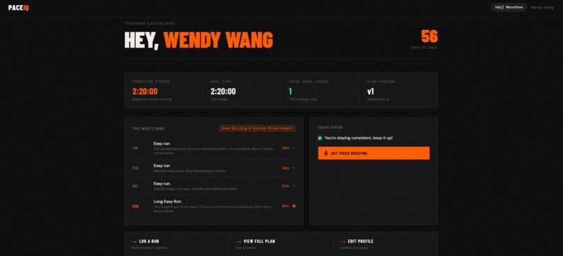 PaceIQ - Your AI Running Coach – screenshot 1