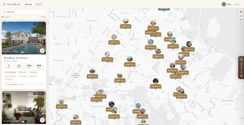 HomeBlend – screenshot 2