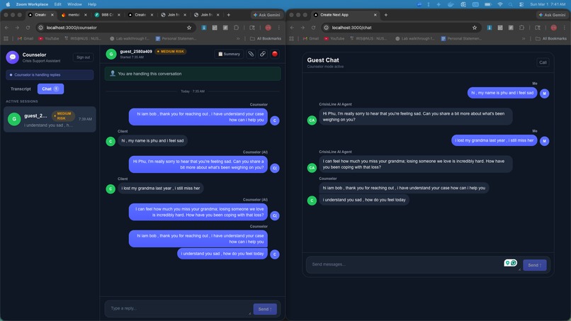CrisisLine AI  – screenshot 2