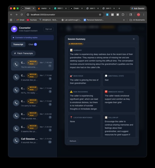 CrisisLine AI  – screenshot 4