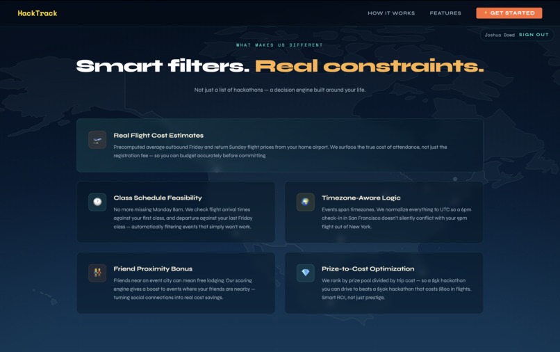 HackTrack – screenshot 3