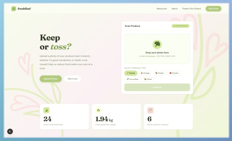 freshfind – screenshot 1