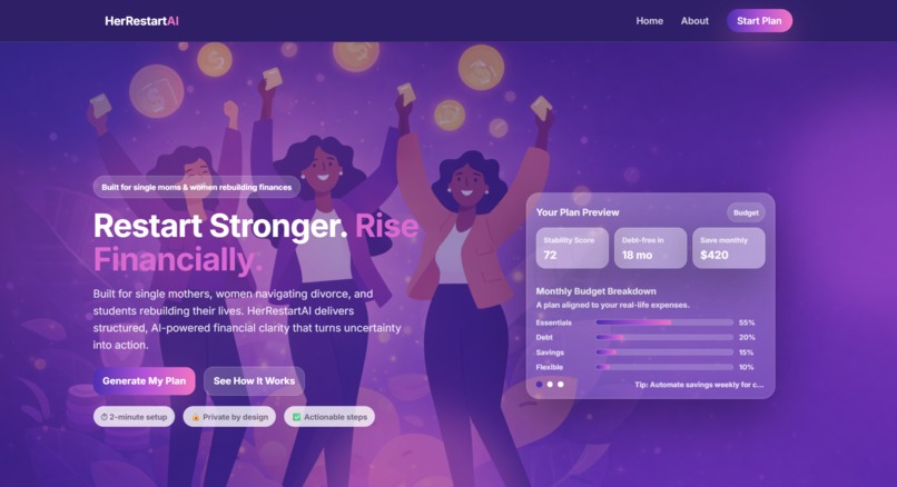 HerRestartAI – screenshot 1