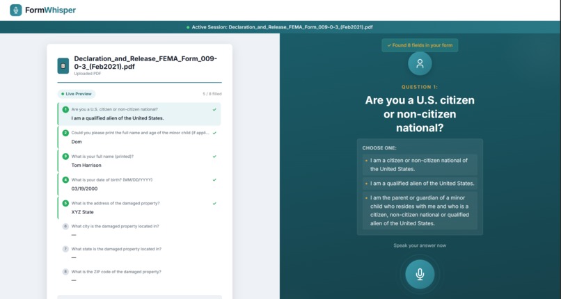 FormWhisper – screenshot 2