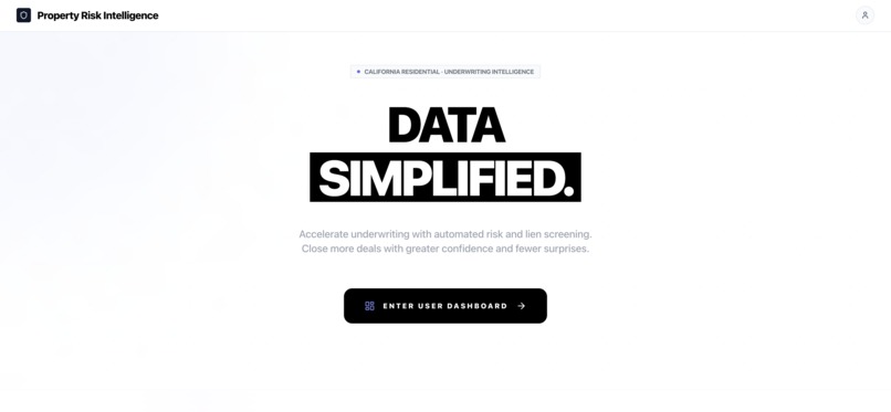 Property Risk Intelligence – screenshot 1