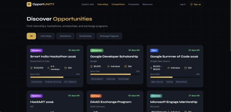 OpportUNITY — Student Job Board Platform – screenshot 4