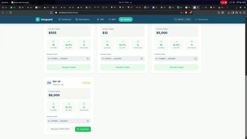 VanGaurd - A decentralized invoice funding platform – screenshot 4