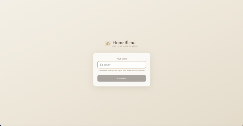 HomeBlend – screenshot 1