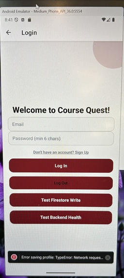 CourseQuest – screenshot 1