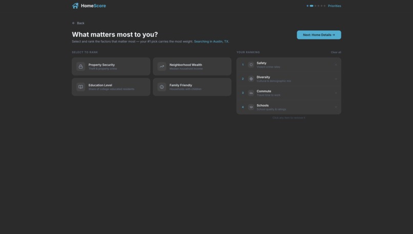 HomeScore – screenshot 2