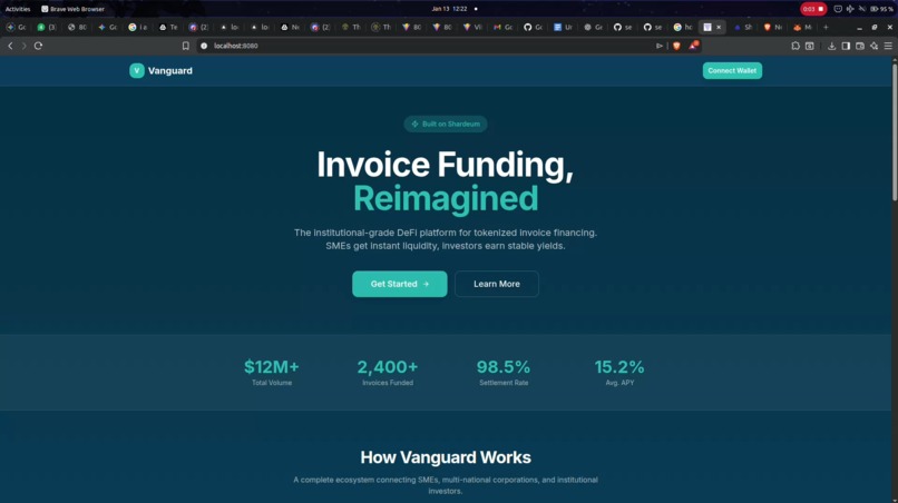 VanGaurd - A decentralized invoice funding platform – screenshot 1