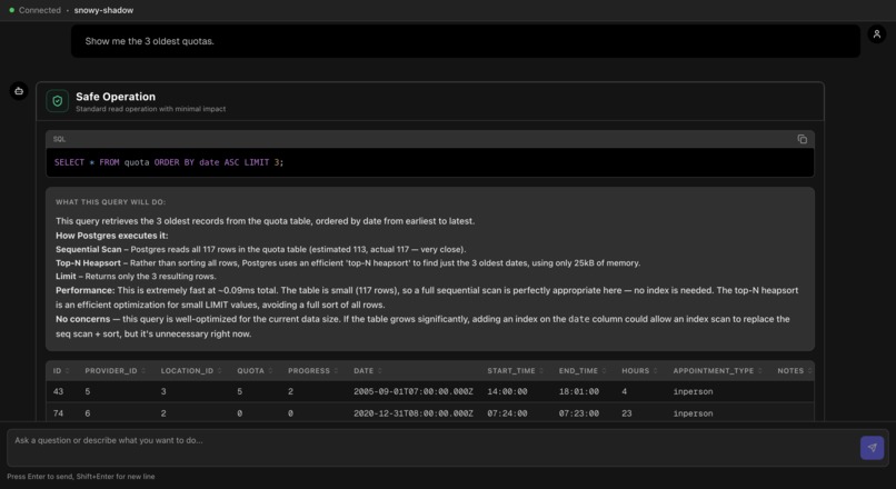 Envoy: AI Postgres Client – screenshot 3