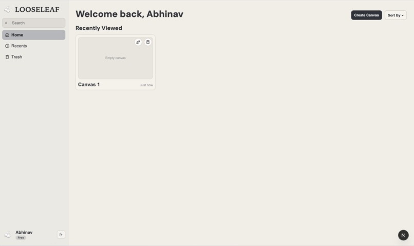 Looseleaf – screenshot 1