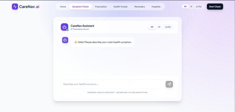CareNav.ai – AI Health Companion – screenshot 1