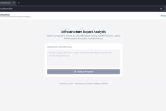 UrbanFlow- AI Infrastructure Impact Intelligence Platform