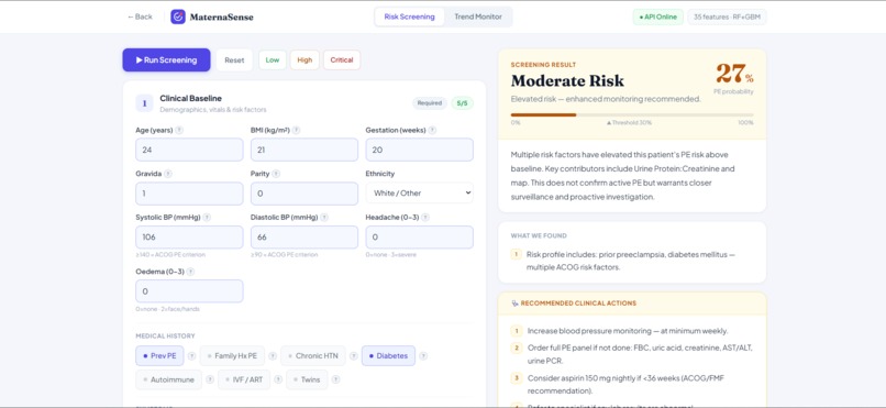 Maternasense – screenshot 1
