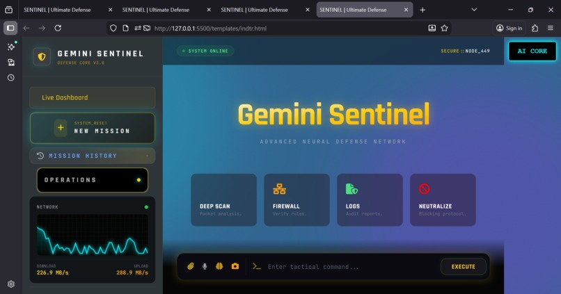 Gemini Sentinel: Global Security System SDG 16 _v3.1 – screenshot 1