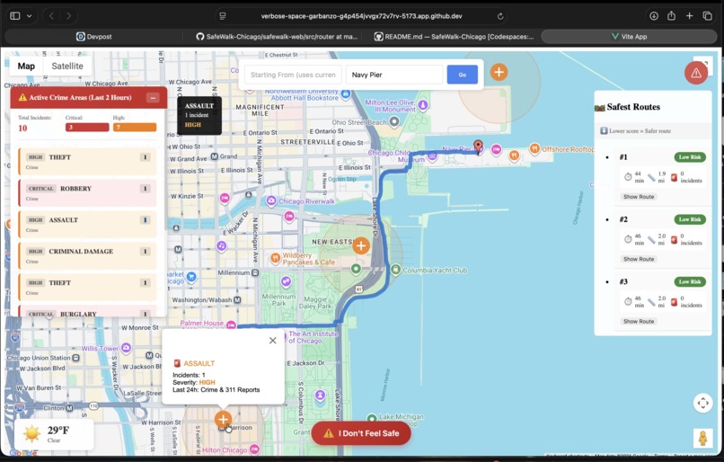 SafeWalk Loop – screenshot 2