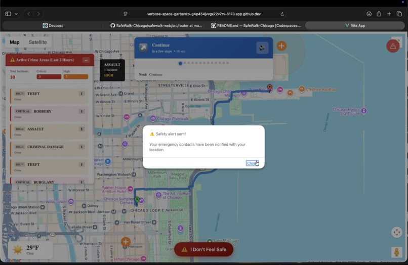 SafeWalk Loop – screenshot 5