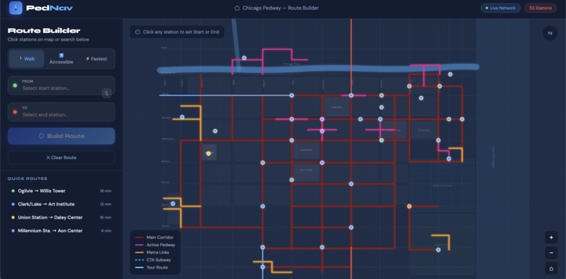 PedNav – screenshot 2