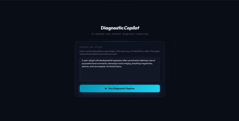 Rare Disease Diagnostic Copilot – screenshot 1