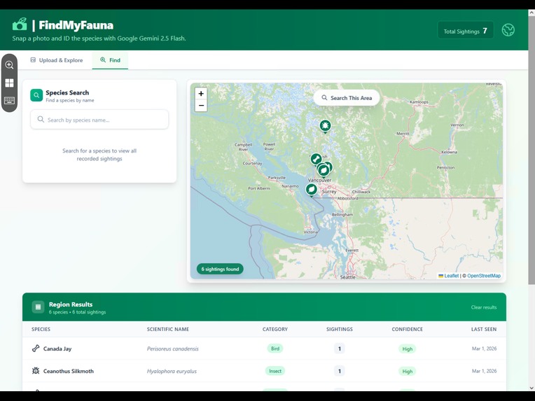 FindMyFauna – screenshot 2